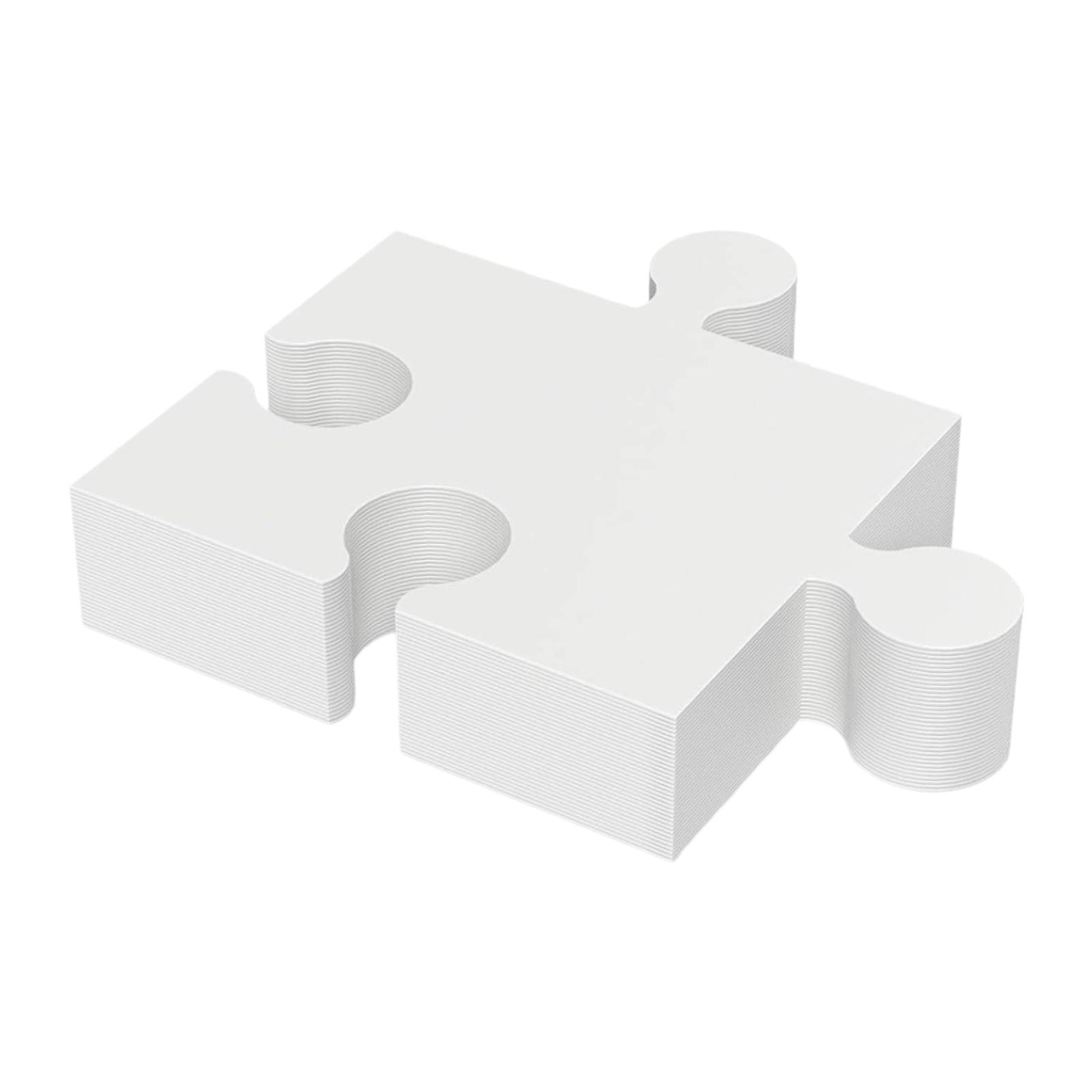 30 Pieces Blank Puzzle Pieces  – обзор и цена Puzzle Blank White