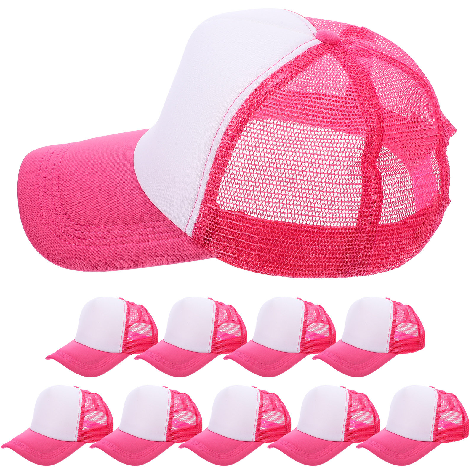 10Pcs Blank Baseball Hat Mesh  – обзор и цена Hat Sublimation Blank