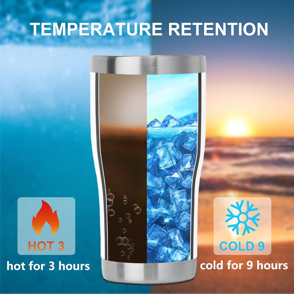 20oz Stainless Steel Tumbler w – обзор и цена Tumbler 20Oz White