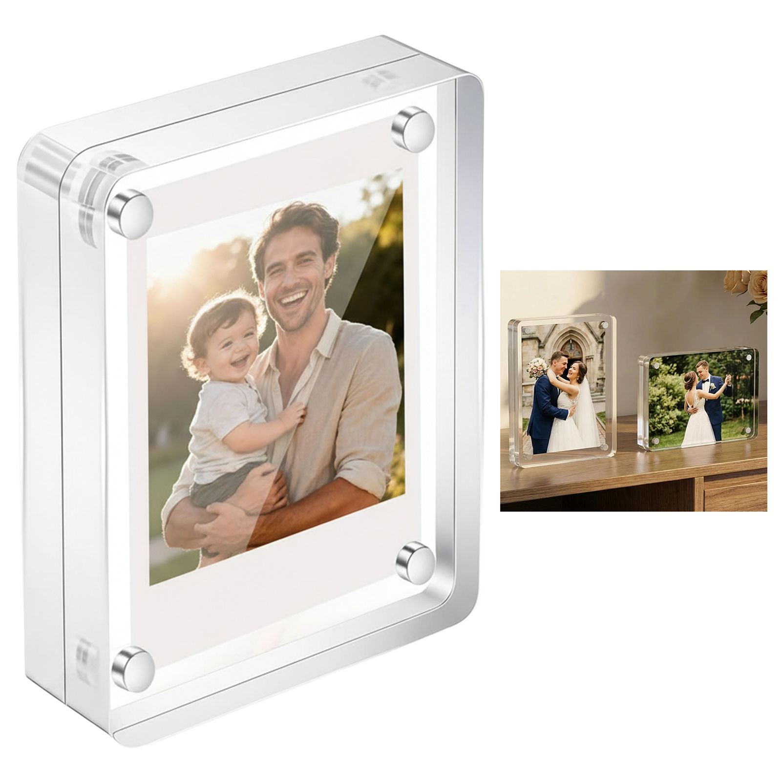 Acrylic Magnetic Photo Frame 2 – обзор и цена Photo Acrylic Block