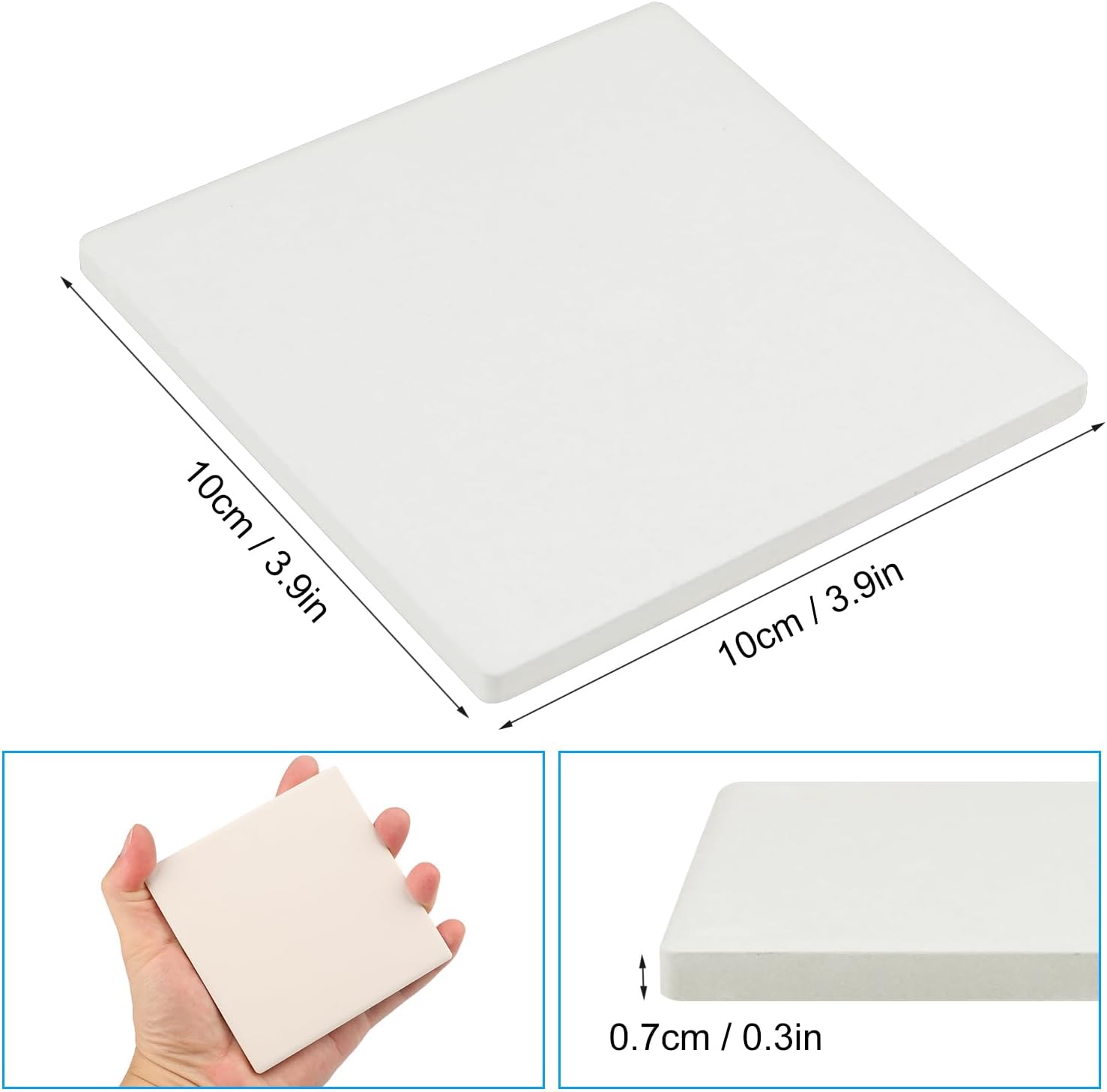 60 Pieces 4 Inch Blank Ceramic – обзор и цена Ceramic Tile Blank